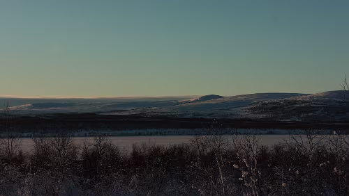Jokkmokk – Nordkjosbotn Super klare Sicht.