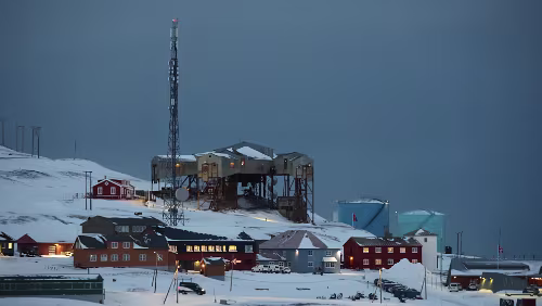 Longyearbyen Die „Taubanesentralen“.