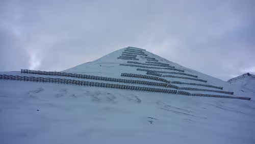 Longyearbyen Lawinenschutz.
