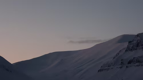 Longyearbyen Das obere Ende des „ Longyearbreen “.