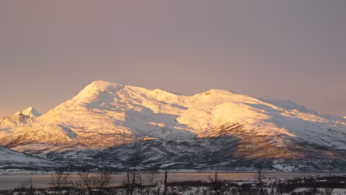 Harstad Sonnenaufgang in der Nähe von Evenskjer, Nähe Harstad