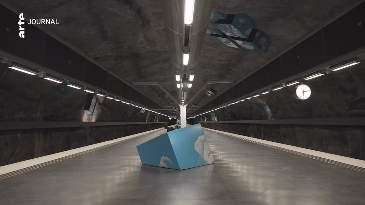 „Untergrund“-Kunst in Stockholm