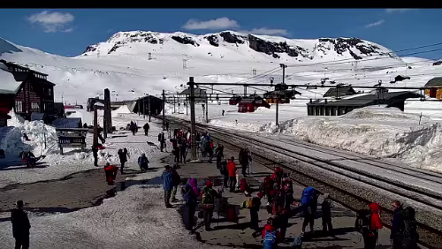 Finse stasjon Was für ein Wetterchen