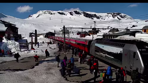 Finse stasjon Was für ein Wetterchen