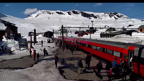 Finse stasjon Was für ein Wetterchen