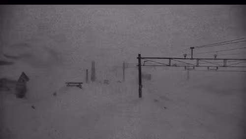 Finse Fettes Schneegestöber