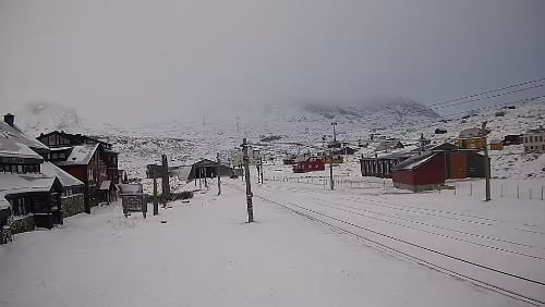 Finse Immer noch vergleichsweise wenig Schnee.