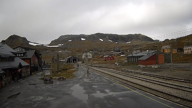 Oktober Bilder von der WebCam Finse stasjon .