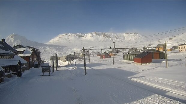 Oktober Bilder von der WebCam Finse stasjon .