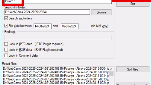 IrfanView In IrfanView suchen wir optisch nach Bildern die zu dunkel sind und löschen sie.