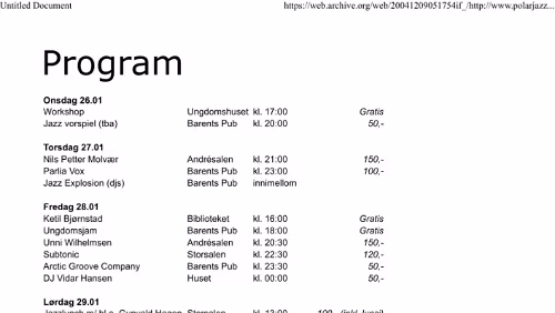 Programm 2005